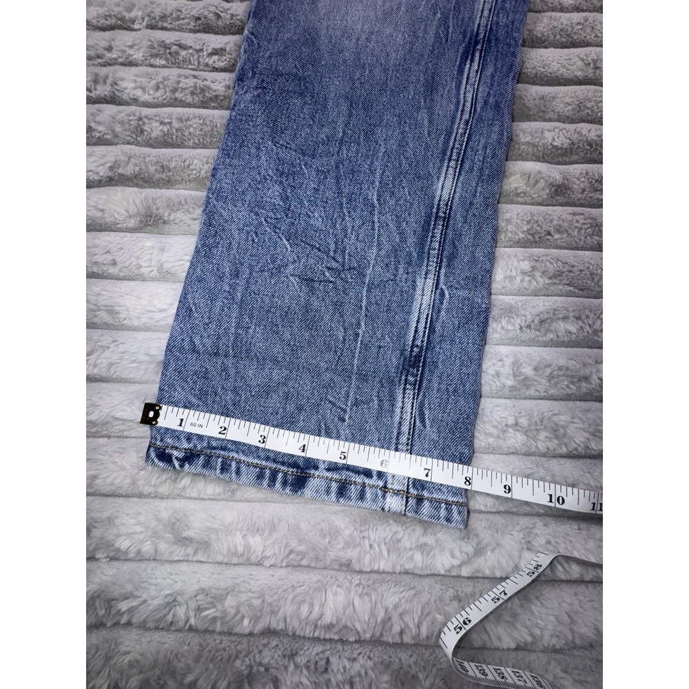 We The  Free‎ People Sz 30 Dakota Straight Wide Leg Ankle Jeans High Rise 30x27 - Picture 12 of 13
